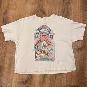 AE Tailgate Led Zeppelin Cream Graphic Tee  Large Boxy Casual Comfy Band Shirt